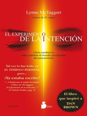 cover image of El experimento de la intención